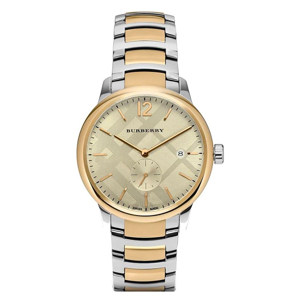 Burberry BU10011 Reloj clásico con esfera dorada para hombre