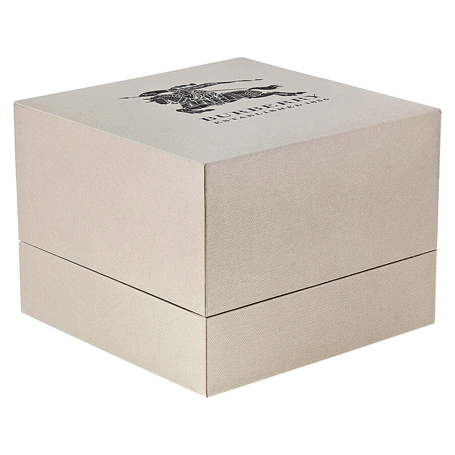 Burberry Heritage Gray Dial Bicolor Reloj de acero inoxidable para mujer BU9214