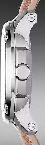 ساعة بربري البريطانية ذات المينا البني والسوار الجلدي البني للنساء - BBY1700