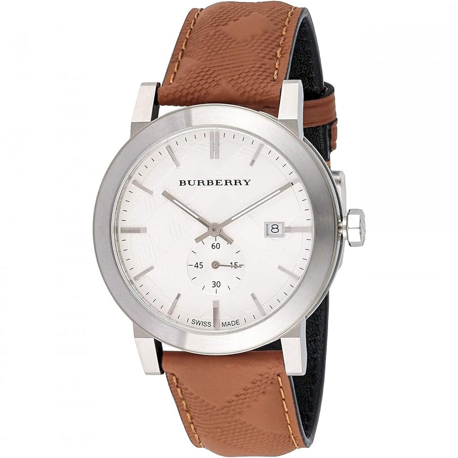Burberry The City Brown Leather Strap Men's Watch BU9904