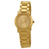 Burberry The City Champagne Dial Dorado Reloj para mujer BU9227