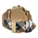 Burberry The City Cronógrafo Esfera Blanca Haymarket Check Reloj Unisex BU9752