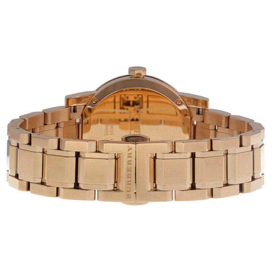 Burberry The City Rose Dial Rose Gold-tone Ladies Watch BU9135