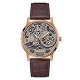 Reloj Guess Coffee Case Marrón Cuero Hombre GW0570G2