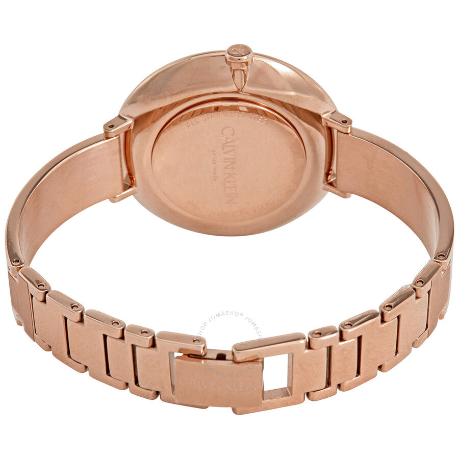 Calvin Klein Rise Quartz Silver and White Ladies Watch K7A23646