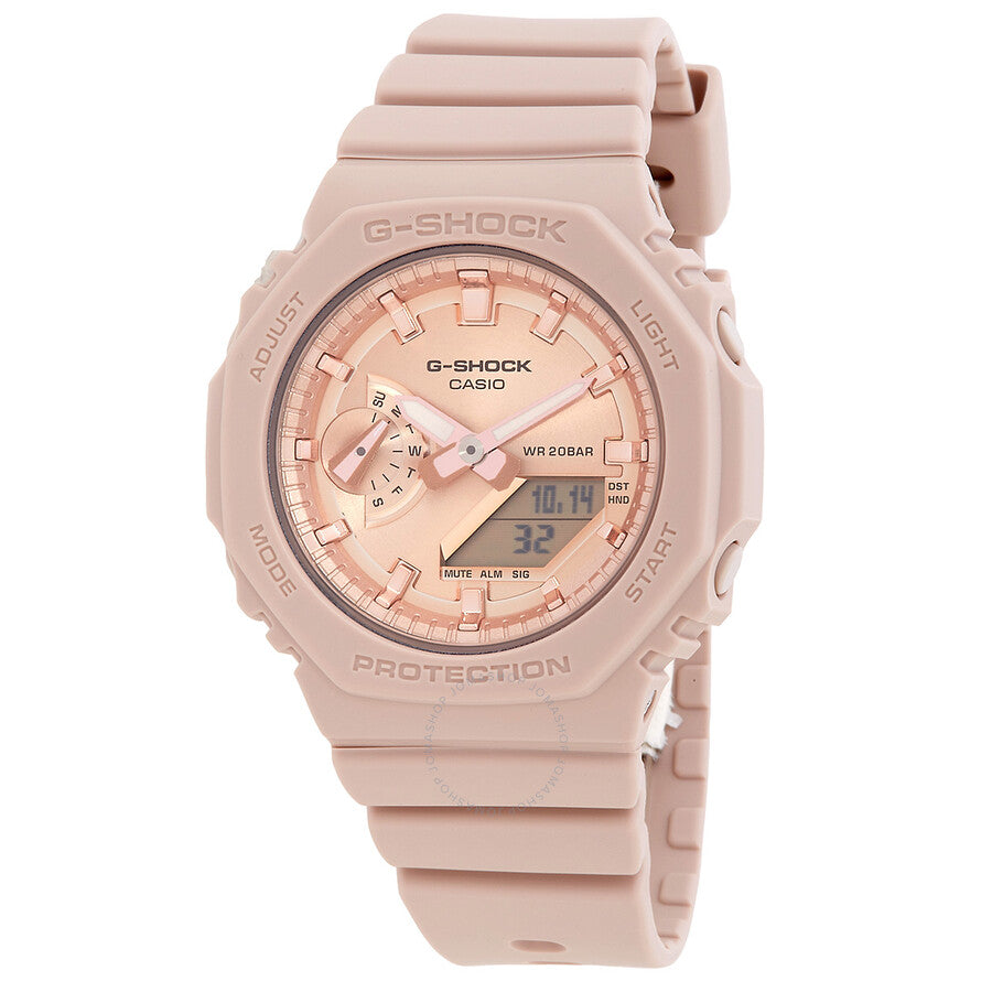 Casio G-Shock Quartz Analog-Digital Pink Dial Ladies Watch GMA-S2100MD-4ADR - The Watches Men & Co