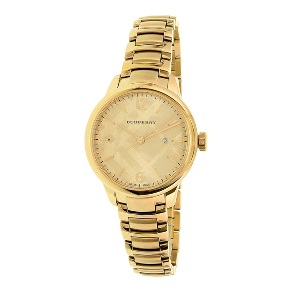 Reloj Burberry para mujer de acero inoxidable en tono dorado BU10109