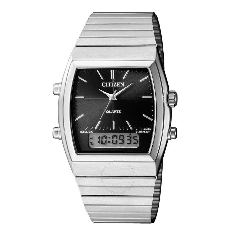 Citizen Alarm Chronograph Quartz Analog-Digital Black Dial Men's Watch JM0540-51E - The Watches Men & Co