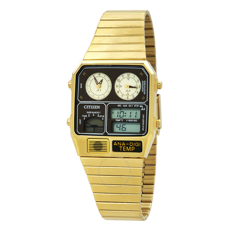 Citizen Alarm Chronograph Quartz Analog-Digital Brown Dial Men's Watch JG2103-72X - The Watches Men & Co