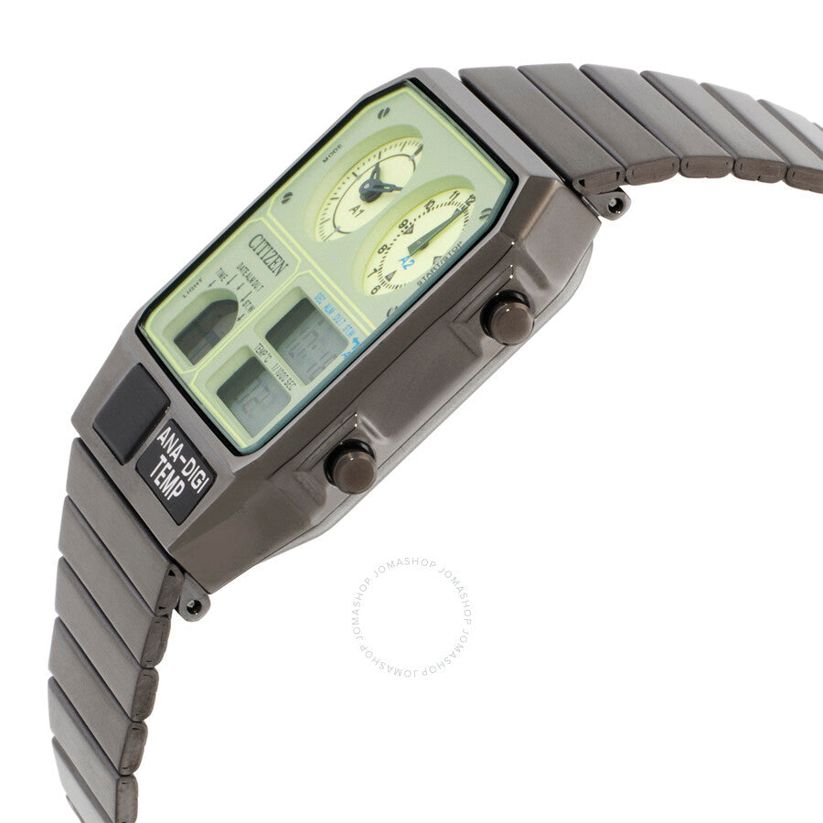 Citizen Alarm Quartz Analog-Digital Green Dial Ladies Watch JG2147-85X - The Watches Men & Co #2
