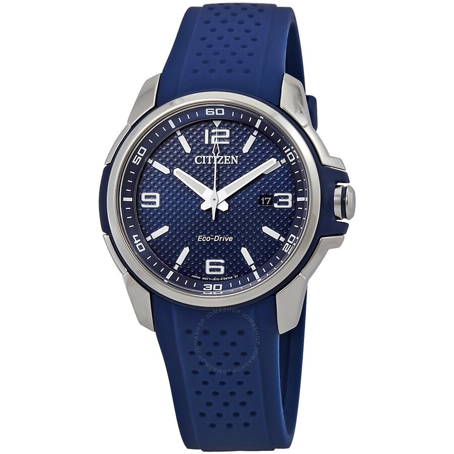 Reloj Citizen AR para hombre con esfera azul y poliuretano ecológico Eco-Drive AW1158-05L