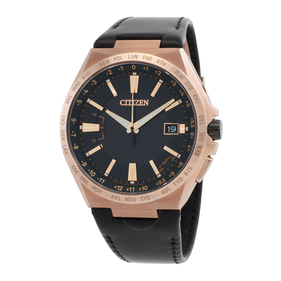 Citizen Attesa Perpetual World Time Black Dial Men's Watch CB0217-04E - The Watches Men & Co
