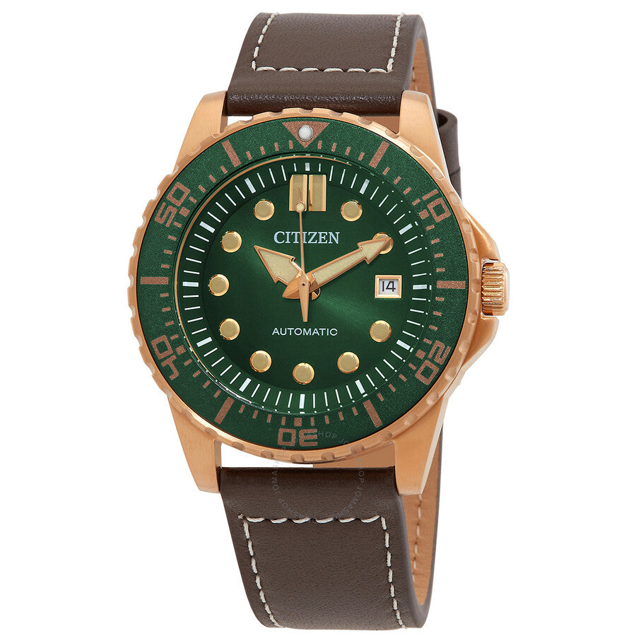 Citizen Automatic Green Dial Men's Watch NJ0173-18X - The Watches Men & Co