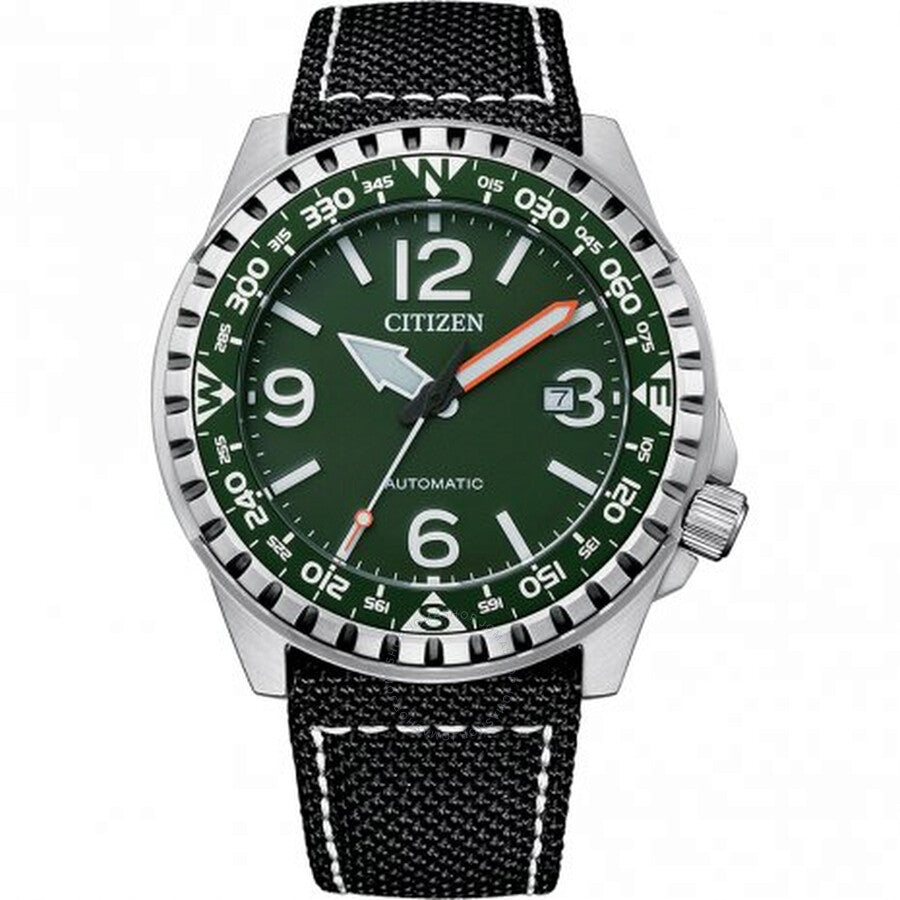 Citizen Automatic Green Dial Men's Watch NJ2198-16X - The Watches Men & Co
