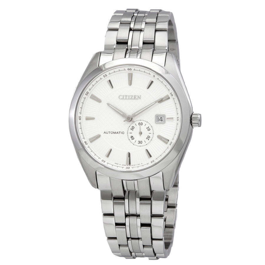 Citizen Automatic White Dial Stainless Steel Men's Watch NJ0030-58A