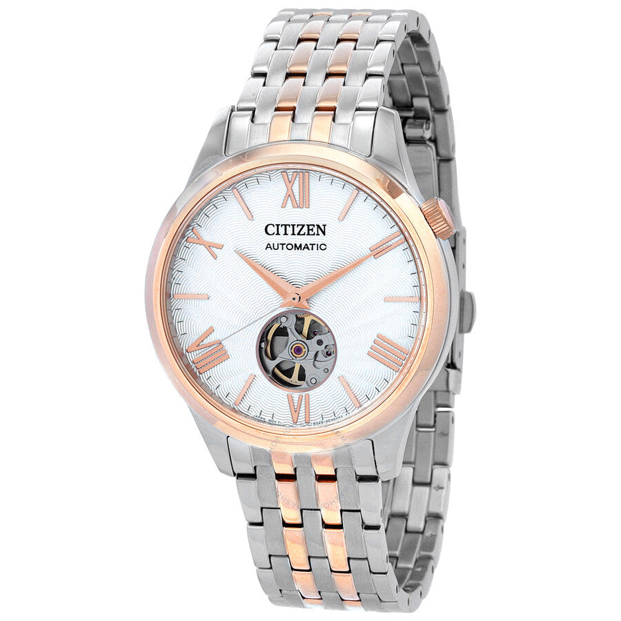Citizen Automatic White Dial Two-Tone Men's Watch NH9136-88A - The Watches Men & Co