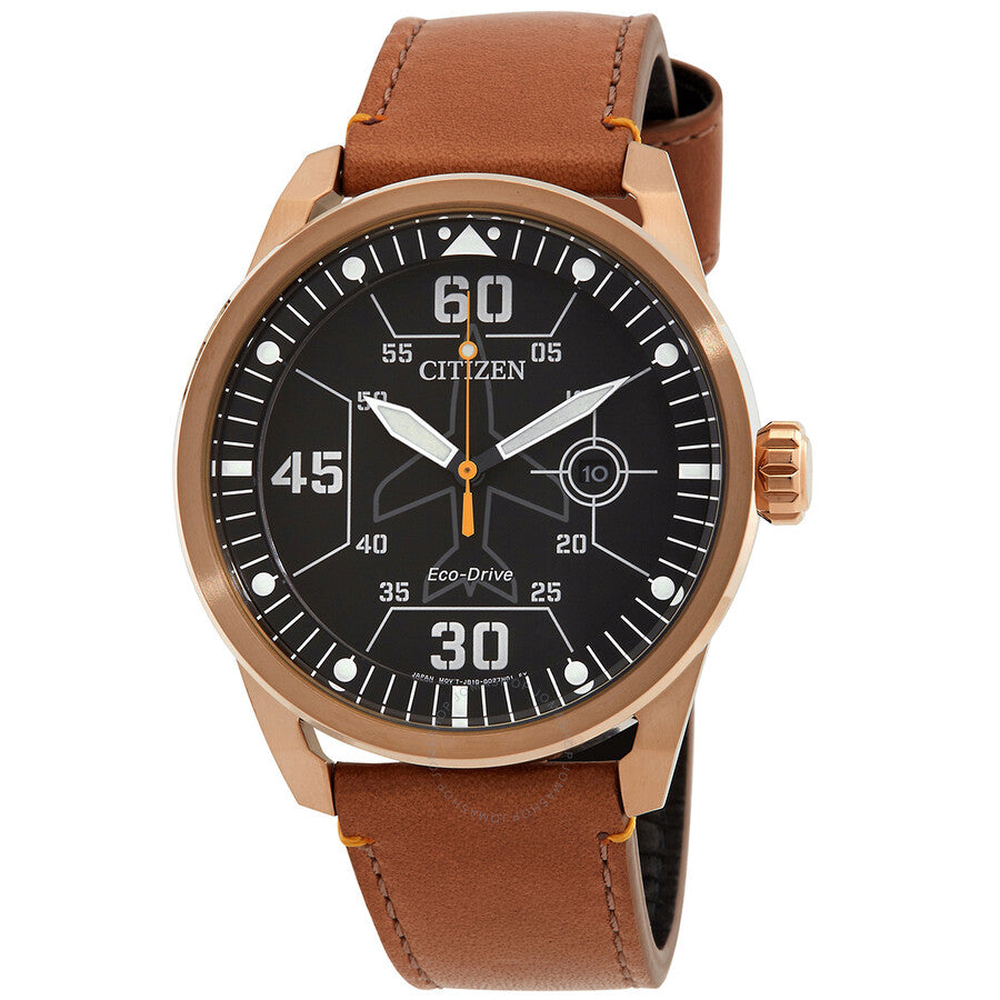 Citizen Avion Eco-Drive Black Dial Men's Watch AW1733-09E - The Watches Men & Co