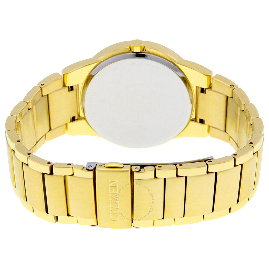 Citizen Axiom Reloj para hombre con esfera negra y diamantes en tono dorado AU1062-56G