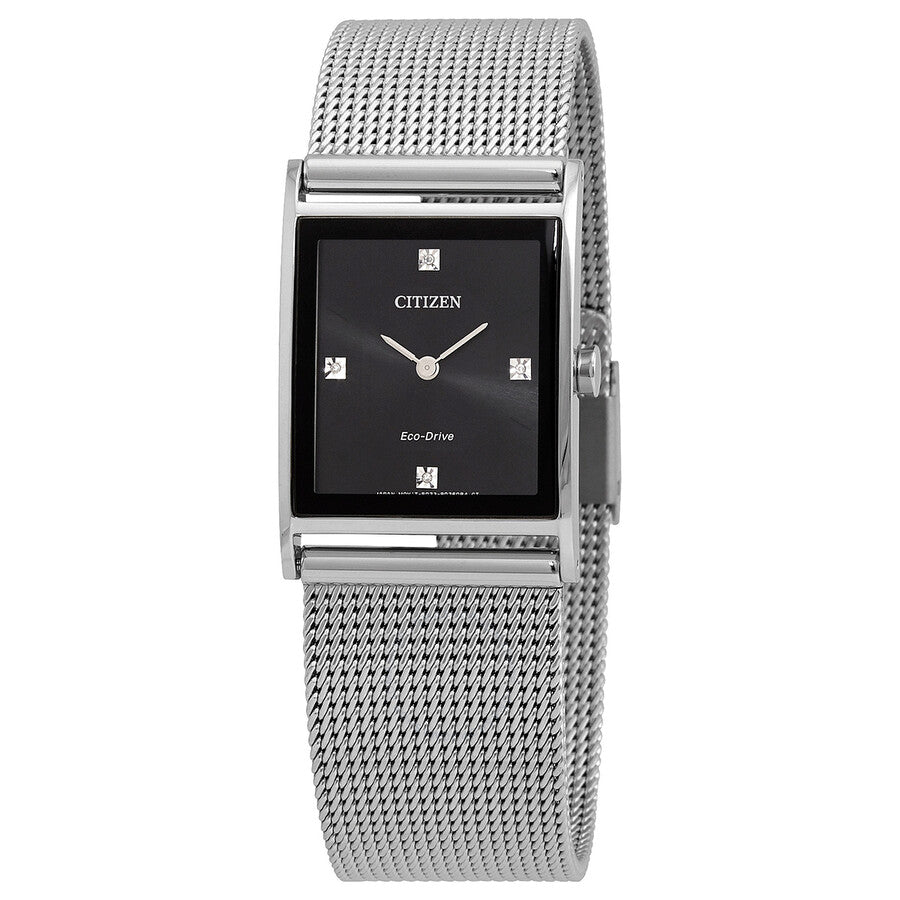 Citizen Axiom Diamond Black Dial Unisex Watch BL6000-55E - The Watches Men & Co