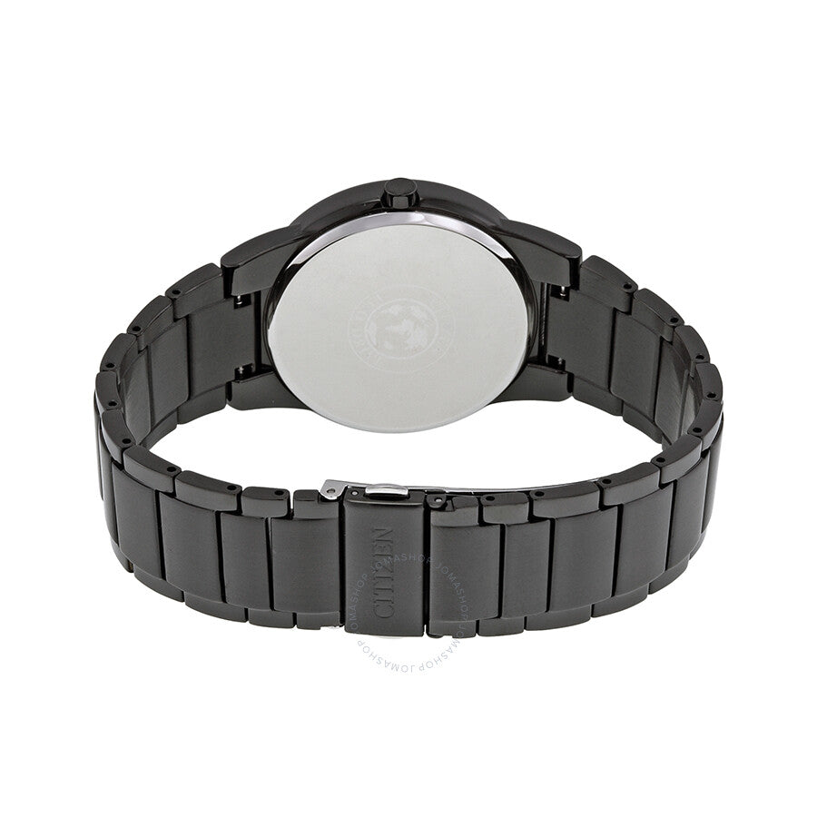 Reloj Citizen Axiom Eco Drive para hombre, esfera negra, chapado en iones negros, AU1065-58E