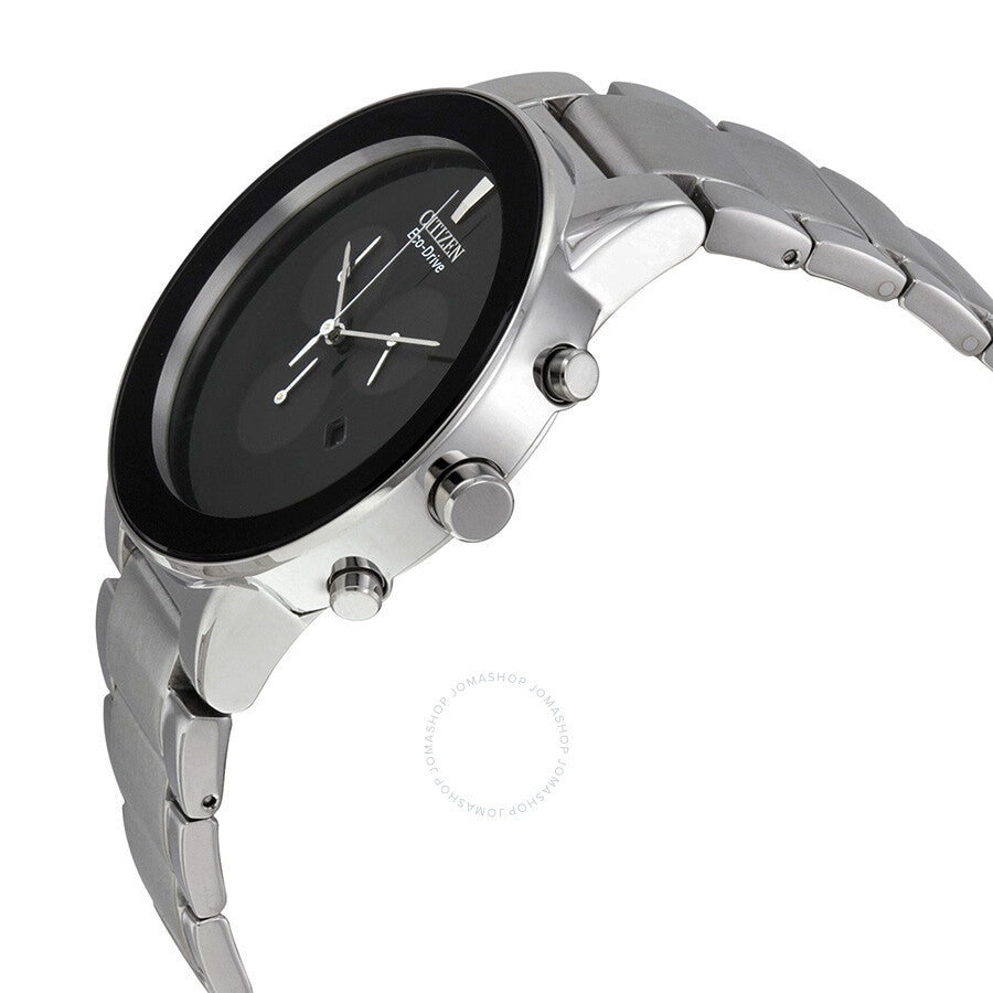 Citizen Axiom Eco-Drive Chronograph Black Dial Men's Watch AT2240-51E