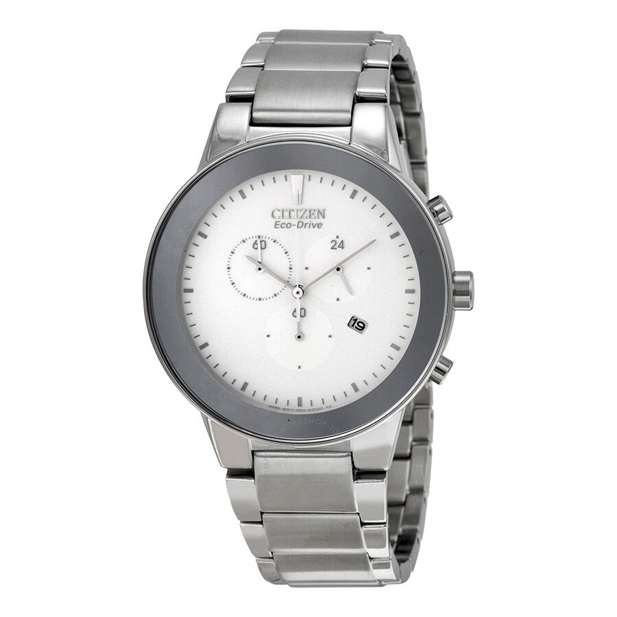 Citizen Axiom Eco-Drive Chronograph Stainless Steel Men's Watch AT2240-51A
