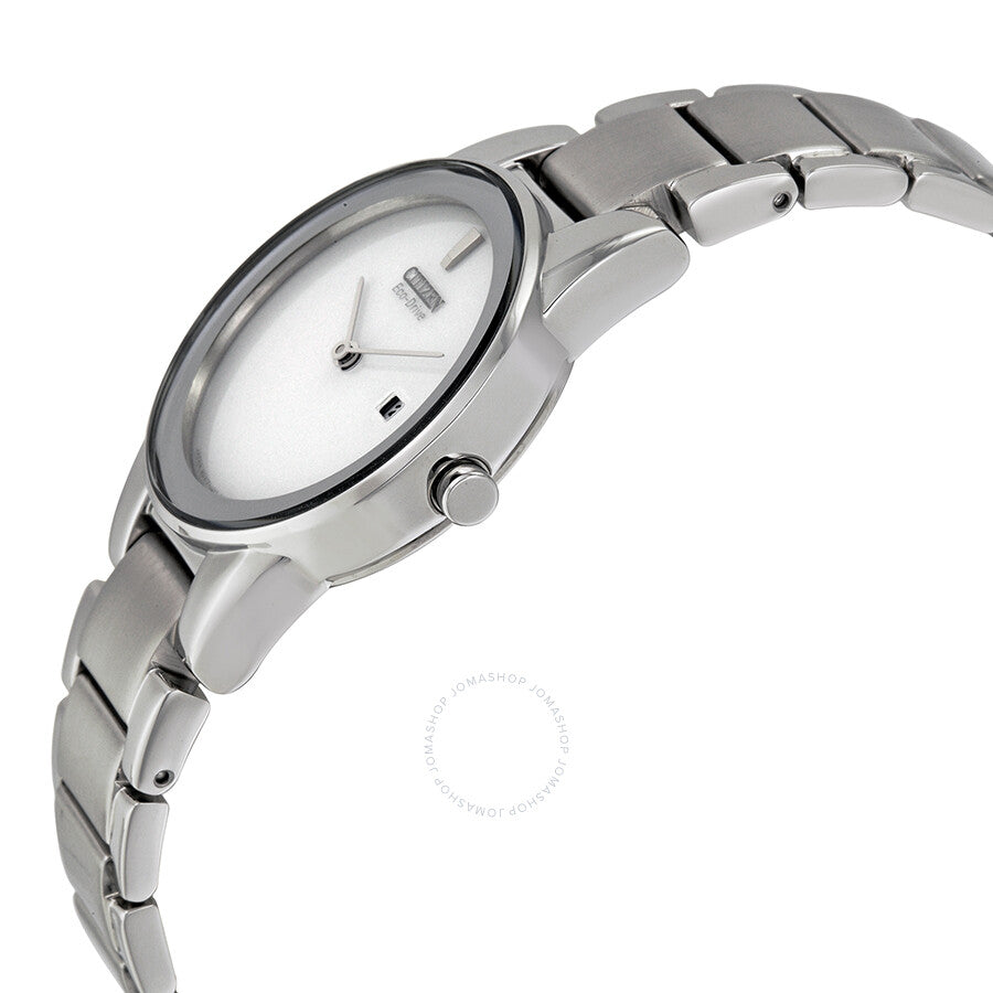 Citizen Axiom Eco-Drive Silver Dial Stainless Steel Ladies Watch GA1050-51A