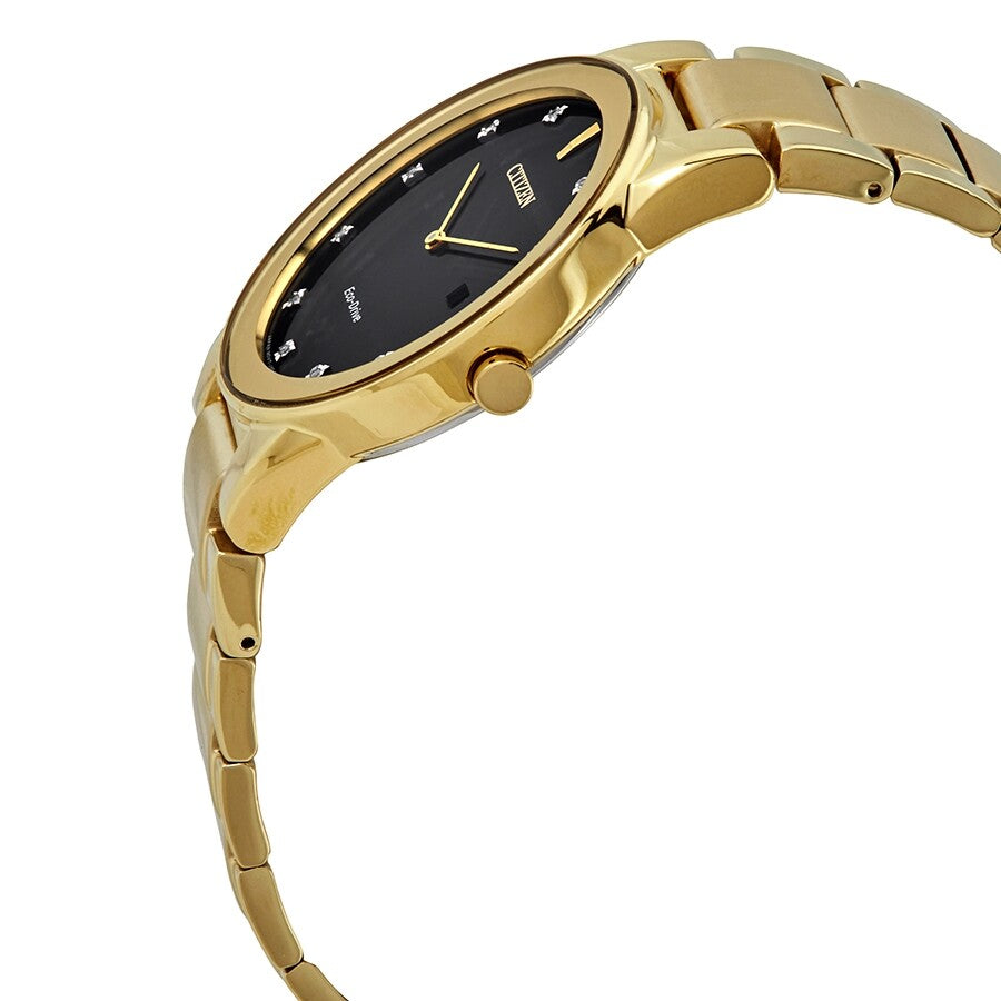 Citizen Axiom Quartz Diamond Black Dial Men's Watch AU1062-64G