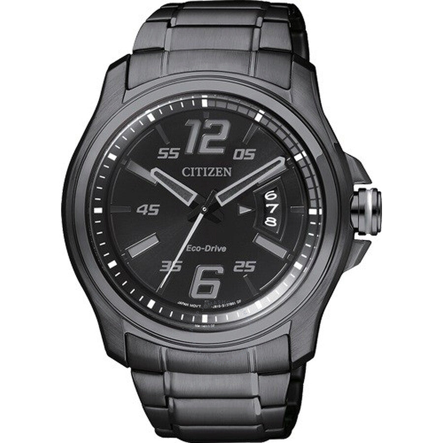 Citizen Black Dial Eco-Drive Men's Watch AW1354-58E - The Watches Men & Co
