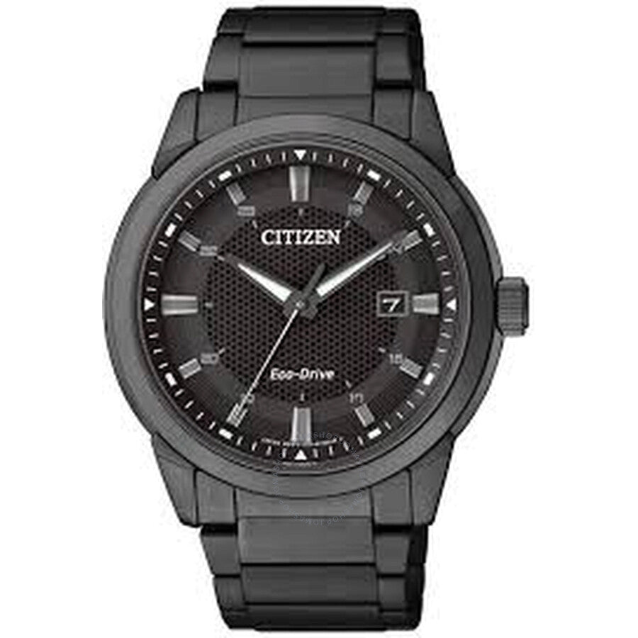 Citizen Black Dial Black Ion-plated Men's Watch BM7145-51E - The Watches Men & Co