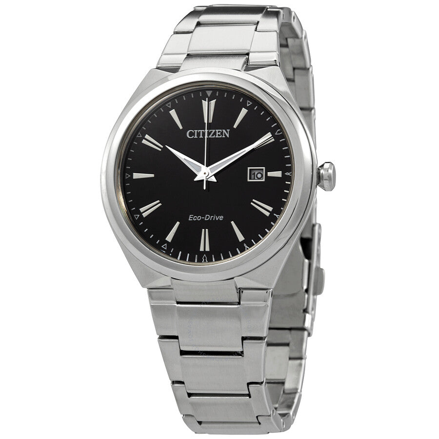 Citizen Black Dial Stainless Steel Men's Watch AW1370-51F - The Watches Men & Co