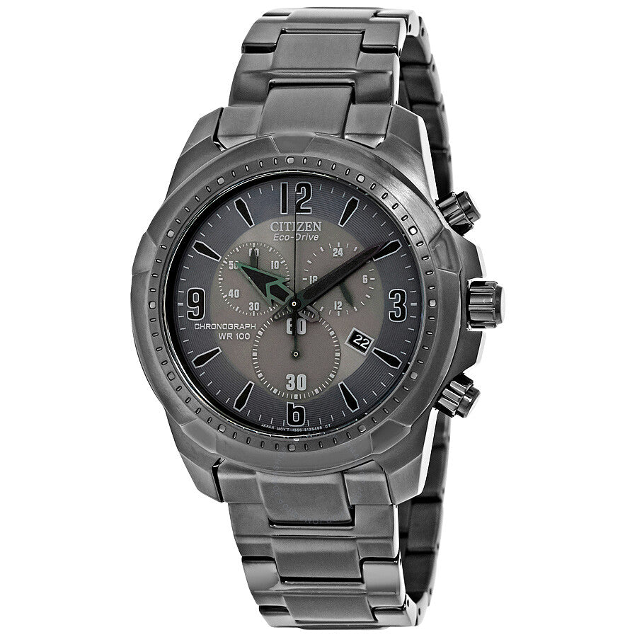Citizen Blackout Solar Chronograph Men's Watch AT2265-50H - The Watches Men & Co