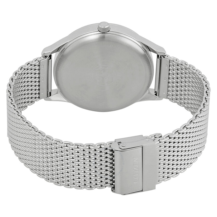 Citizen BTW Blue Dial Stainless Steel Mesh Men's Watch BV1110-51L