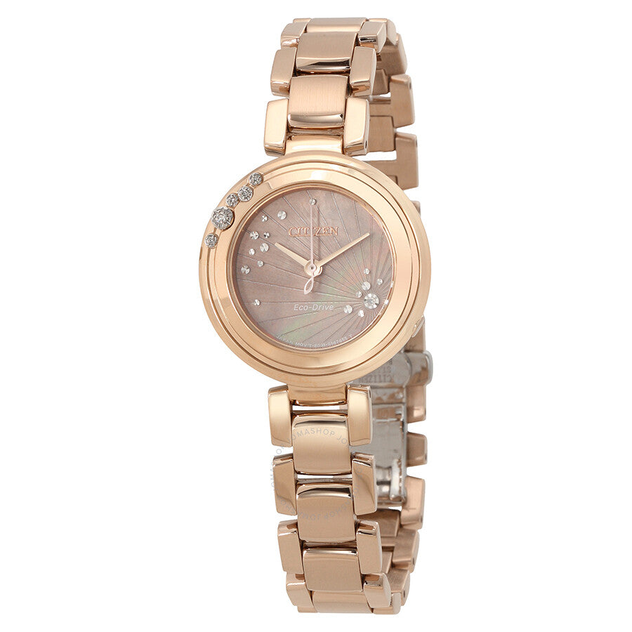 Citizen Carina Mother of Pearl Dial Ladies Watch EM0463-51Y - The Watches Men & Co