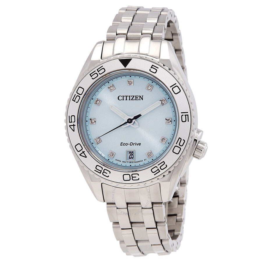 Citizen Carson Eco-Drive Diamond Ladies Watch FE6161-54L - The Watches Men & Co