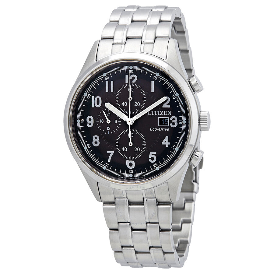 Citizen Chandler Black Dial Chronograph Eco-Drive Men's Watch CA0620-59H