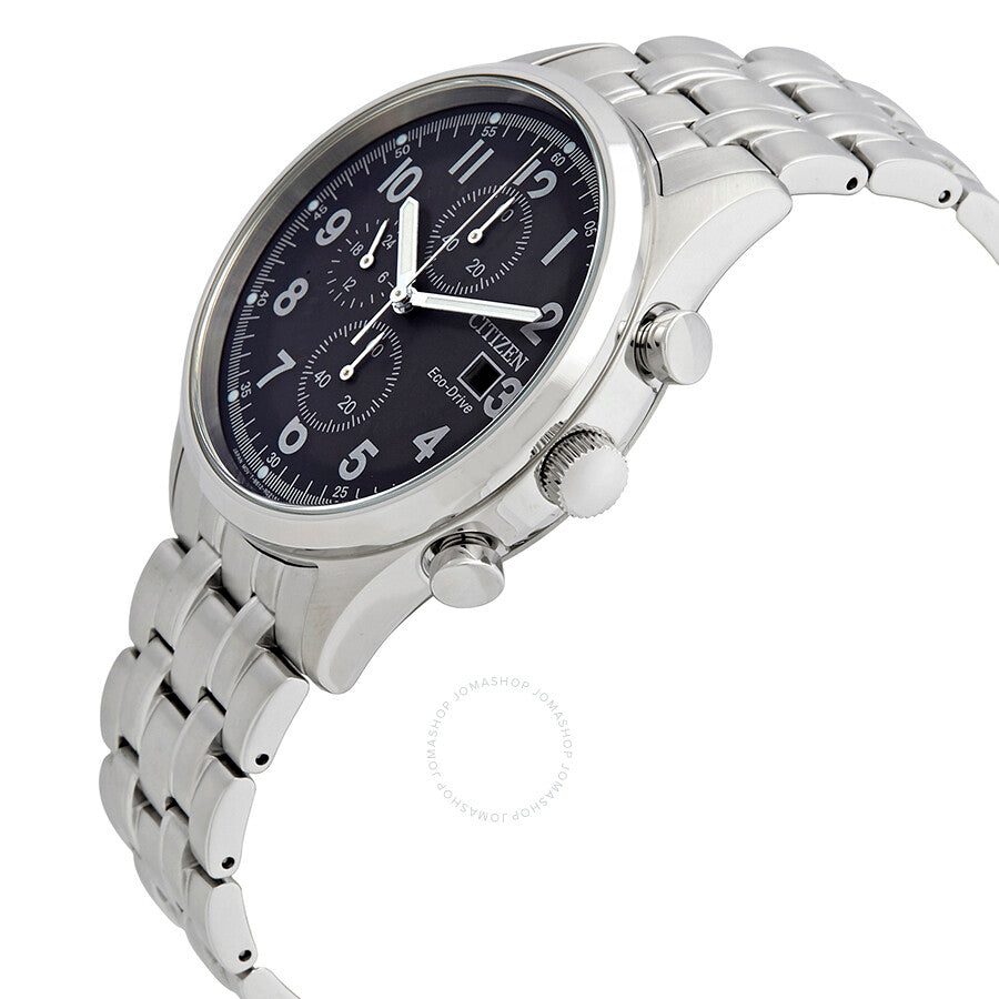 Citizen Chandler Black Dial Chronograph Eco-Drive Men's Watch CA0620-59H