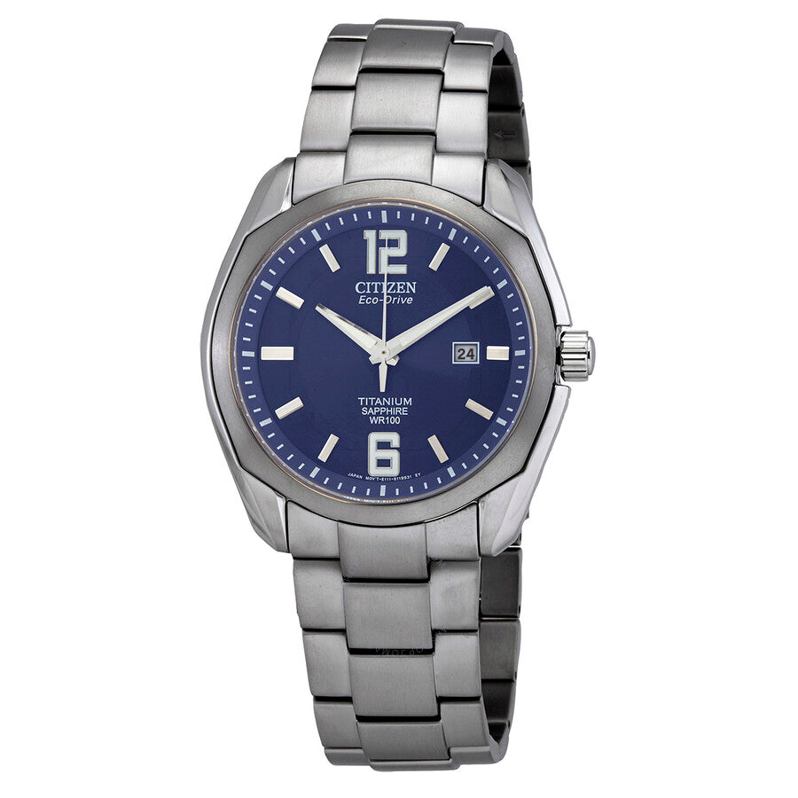 Citizen Chandler Blue Dial Titanium Men's Watch BM7080-54L