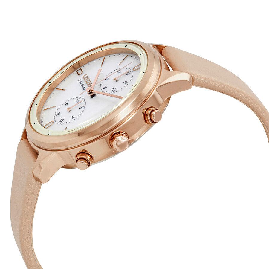 Citizen Chandler Chronograph White Dial Ladies Watch FB2003-05A