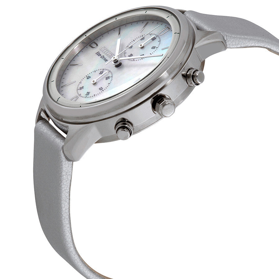Citizen Chandler Chronograph White Mother of Pearl Dial Ladies Watch FB2000-03D