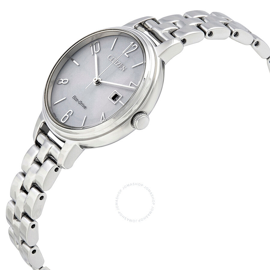 Citizen Chandler Eco-Drive Silver Dial Ladies Watch EW2440-53A