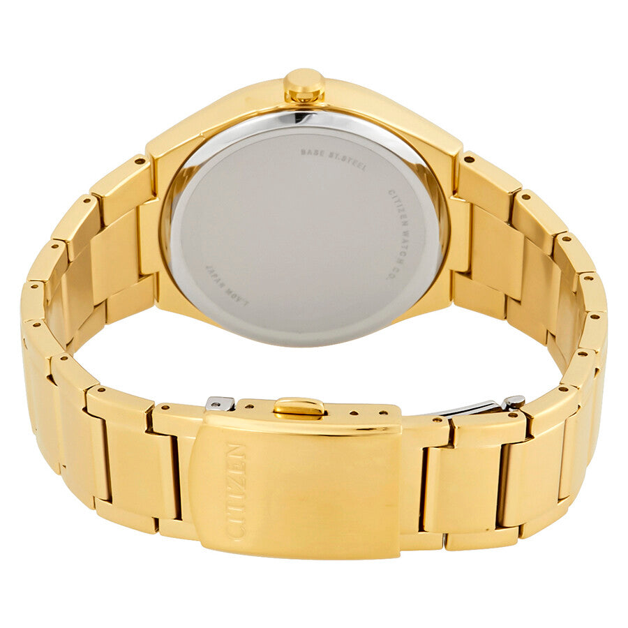Citizen Chandler Eco-Drive Silver Dial Yellow Gold-plated Men's Watch AW1372-81A
