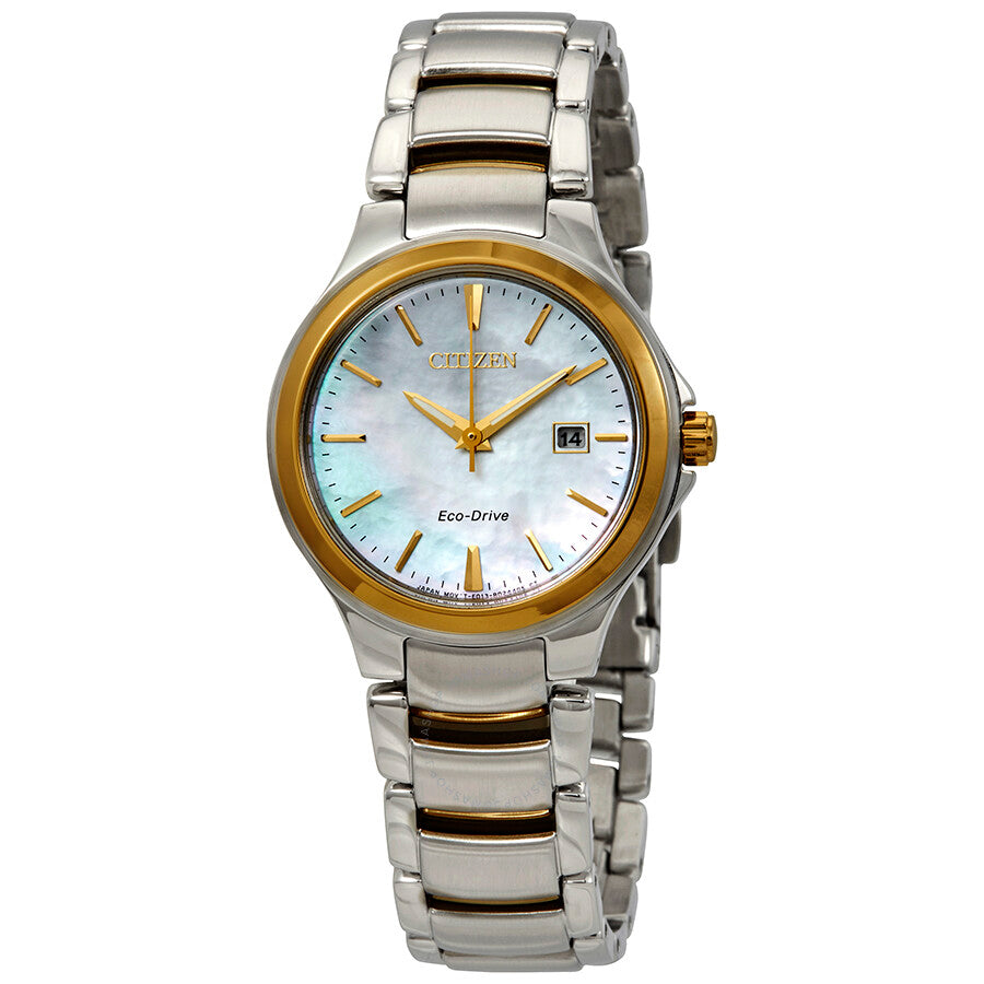 Citizen Chandler Light Blue Mother of Pearl Dial Ladies Watch EW2524-55N - The Watches Men & Co