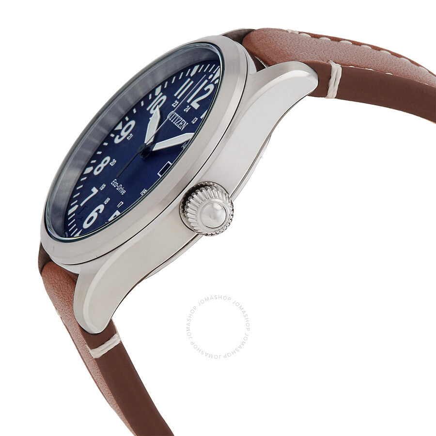Reloj Citizen Chandler Military Eco-Drive con esfera azul para hombre BM6838-17L