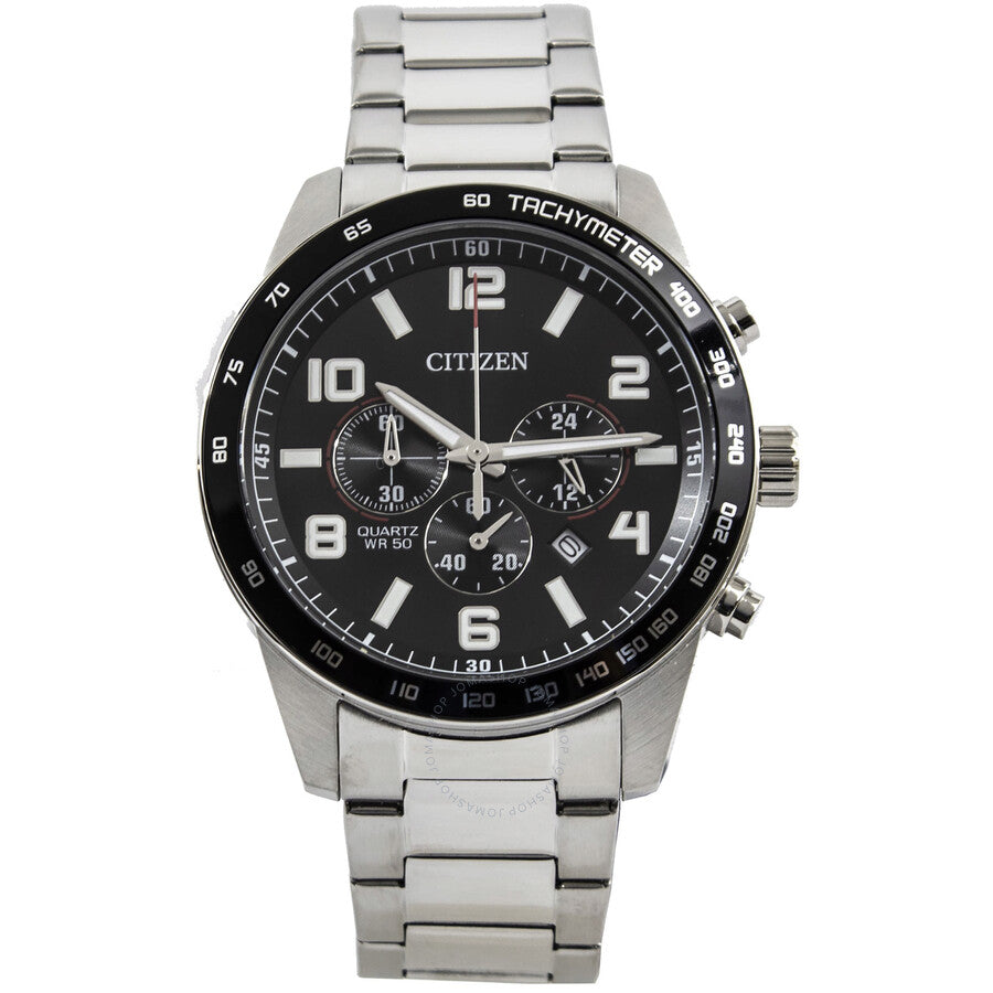 Citizen Chronograph Black Dial Men's Watch AN8180-55E - The Watches Men & Co