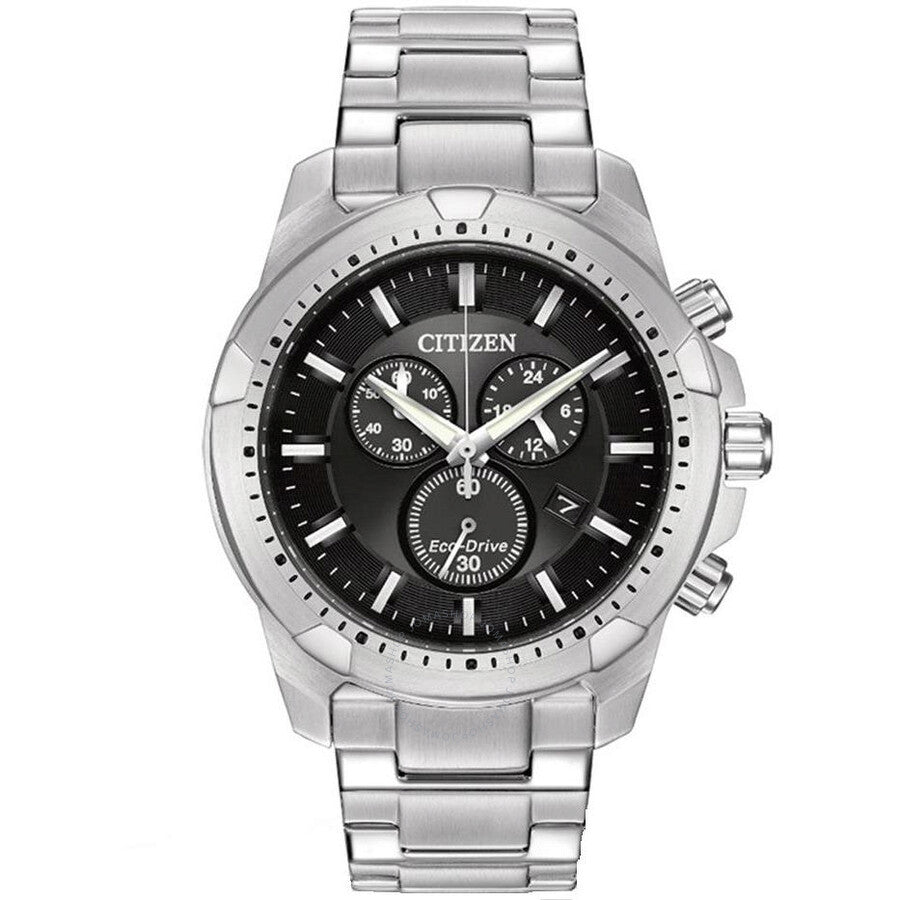 Citizen Chronograph Black Dial Men's Watch AT2260-53E - The Watches Men & Co