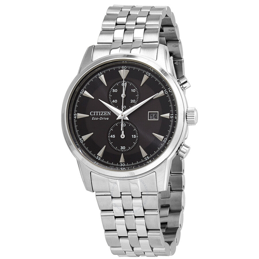 Citizen Chronograph Black Dial Stainless Steel Men's Watch CA7001-87E - The Watches Men & Co