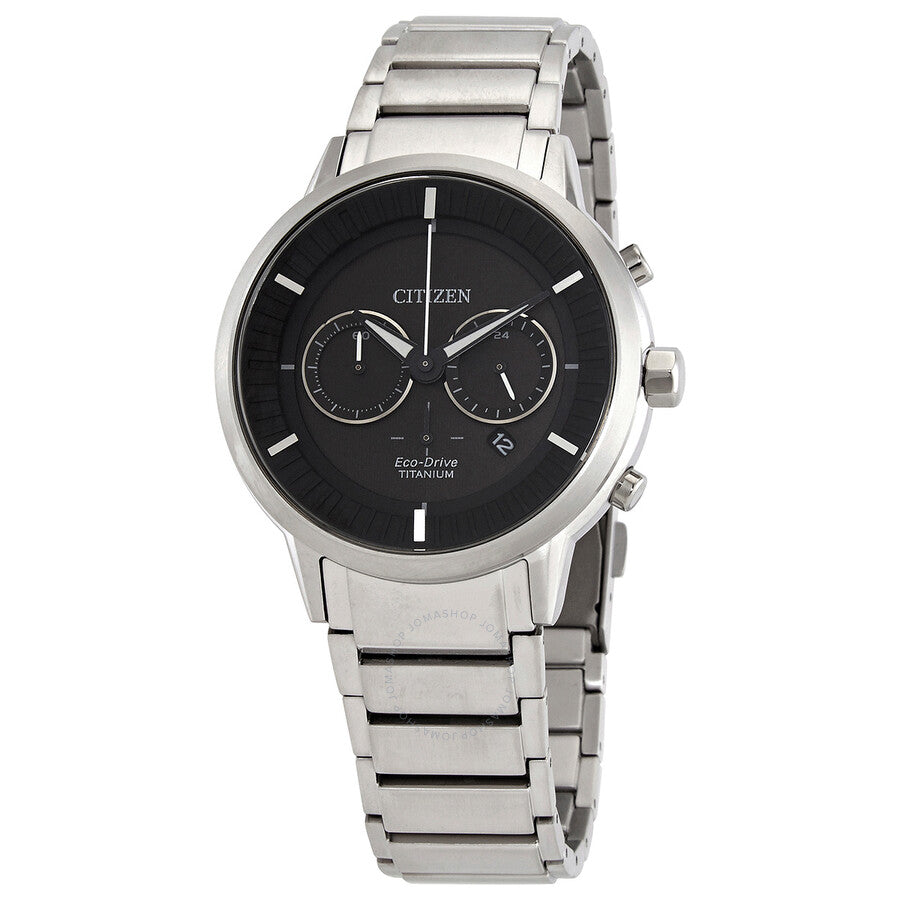 Citizen Chronograph Black Dial Titanium Men's Watch CA4400-88E - The Watches Men & Co