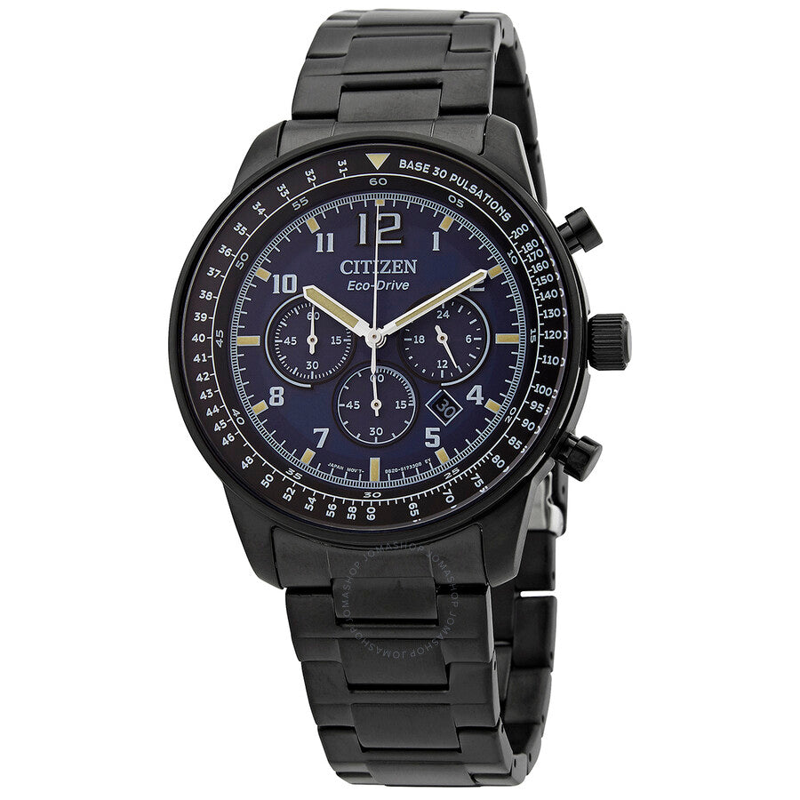 Citizen Chronograph Blue Dial Eco-Drive Men's Watch CA4505-80M - The Watches Men & Co