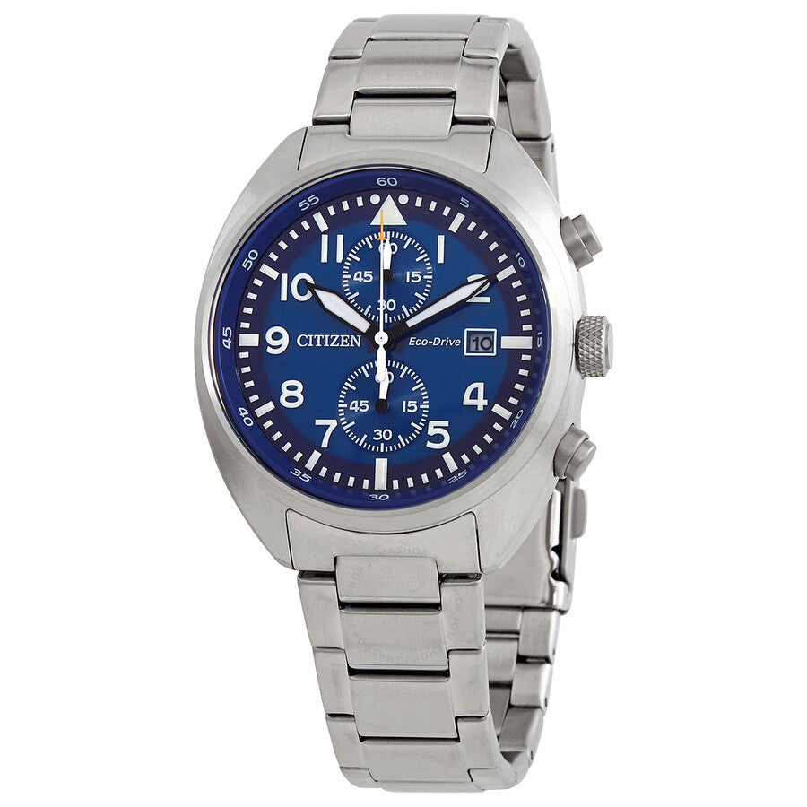 Citizen Chronograph Blue Dial Stainless Steel Men's Watch CA7040-85L - The Watches Men & Co